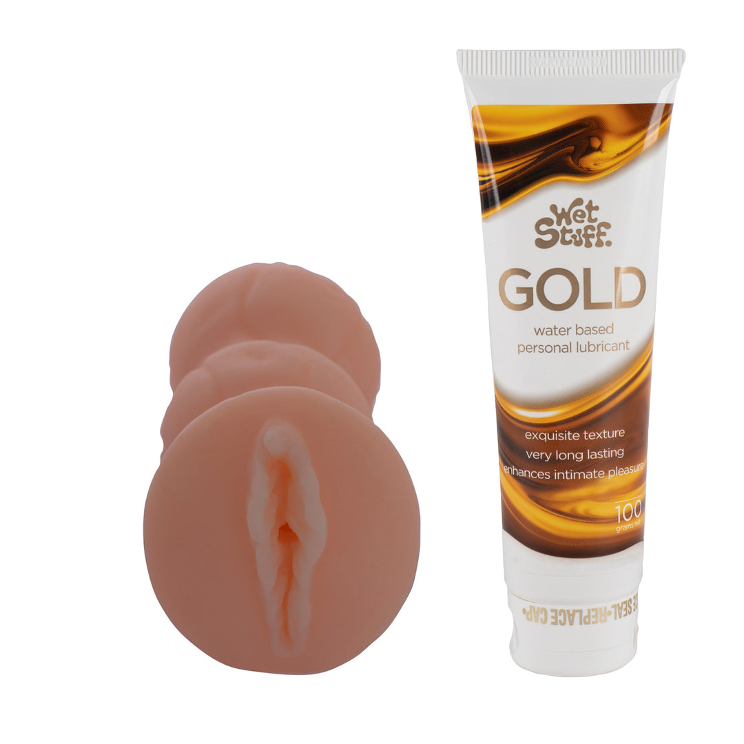 Masturbator Cup and Wet Stuff Lubricant