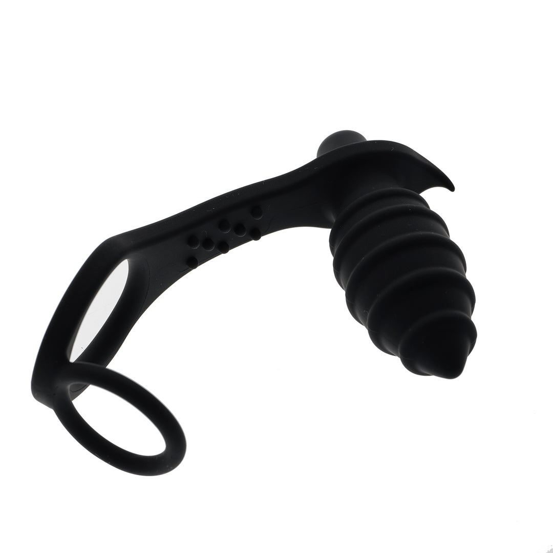 Vibrating Butt Plug Cock Ring