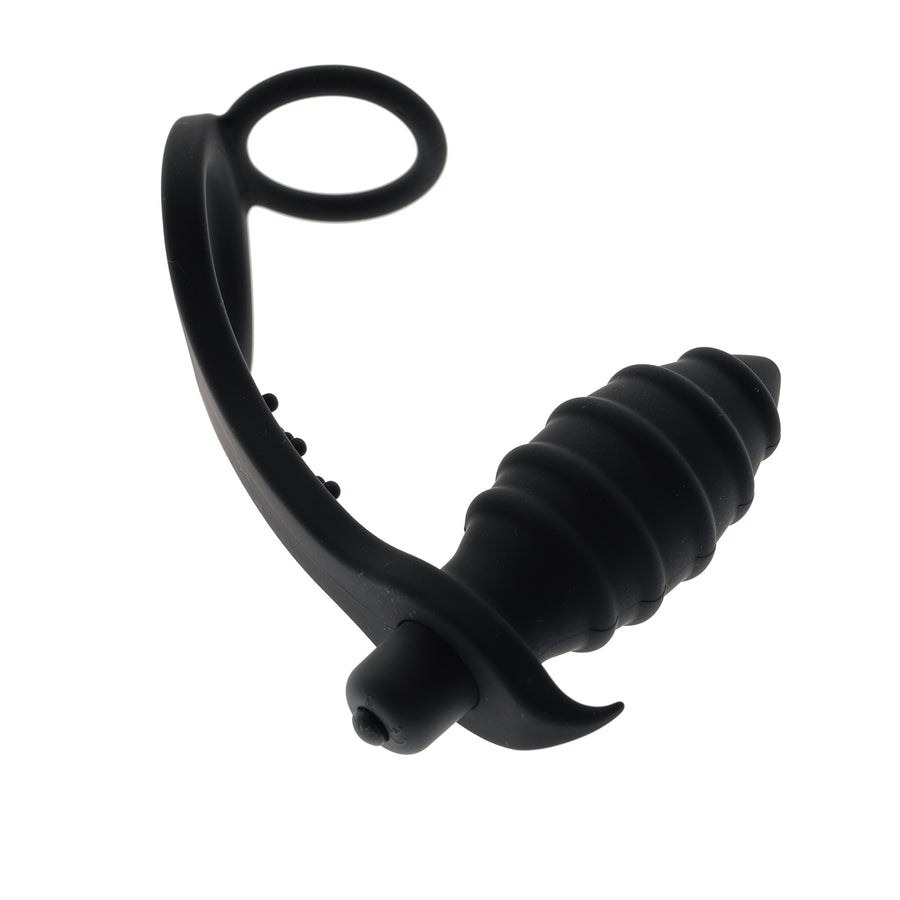 Vibrating Butt Plug Cock Ring