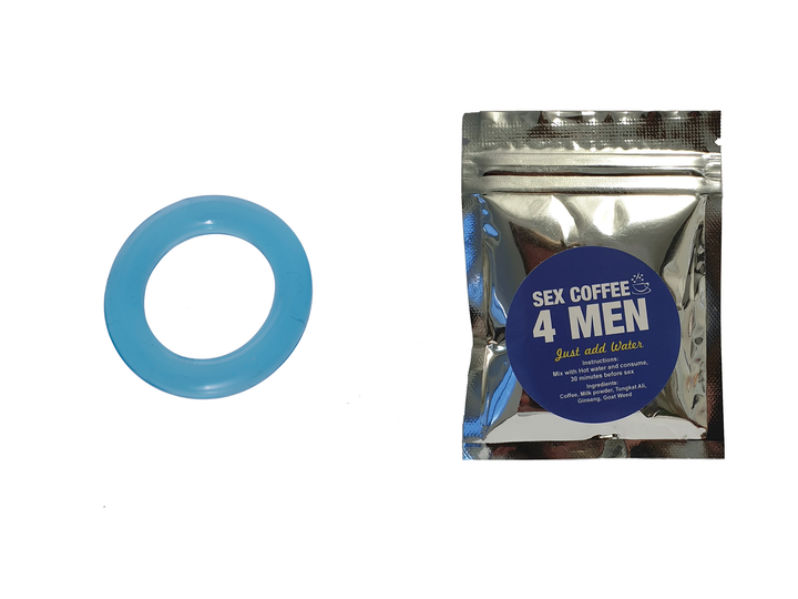 Cock Ring Large & Sex Coffee 4 Men