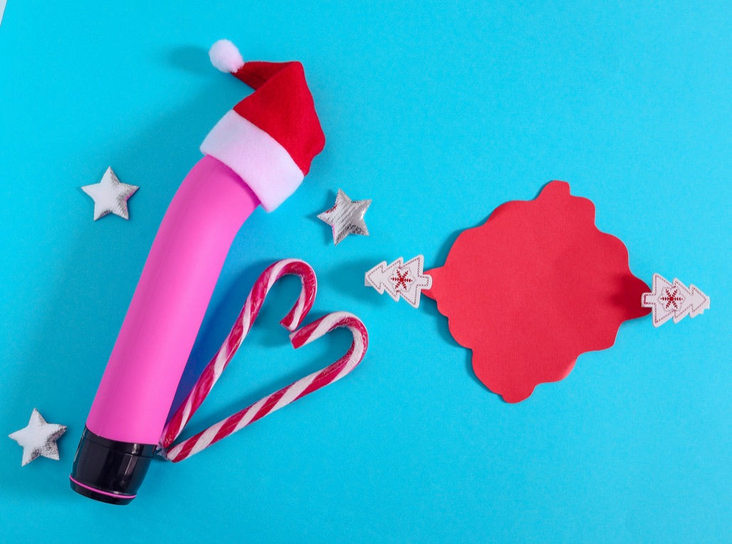 Santa delivering a vibrator sex toy