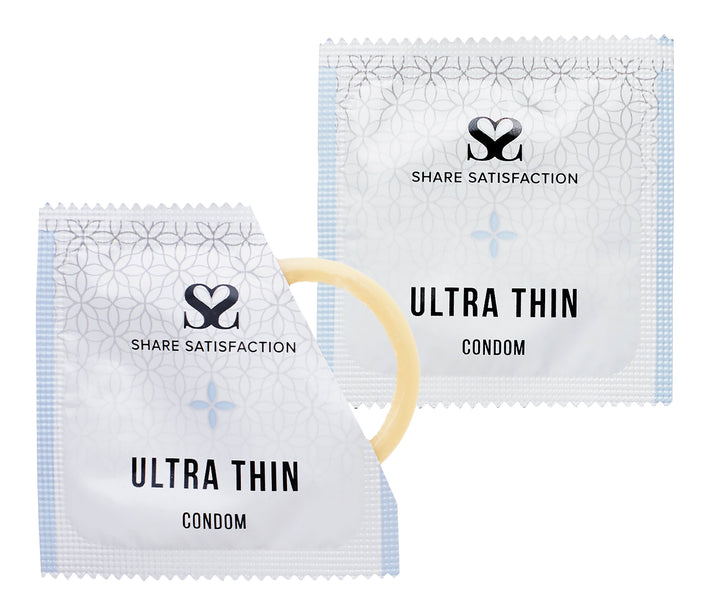 Cock Ring, Wet Stuff Lubricant & Share Satisfaction Ultra Thin Condoms (3-Pack) Bundle