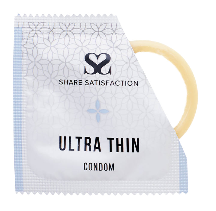 Cock Ring, Wet Stuff Lubricant & Share Satisfaction Ultra Thin Condoms (3-Pack) Bundle