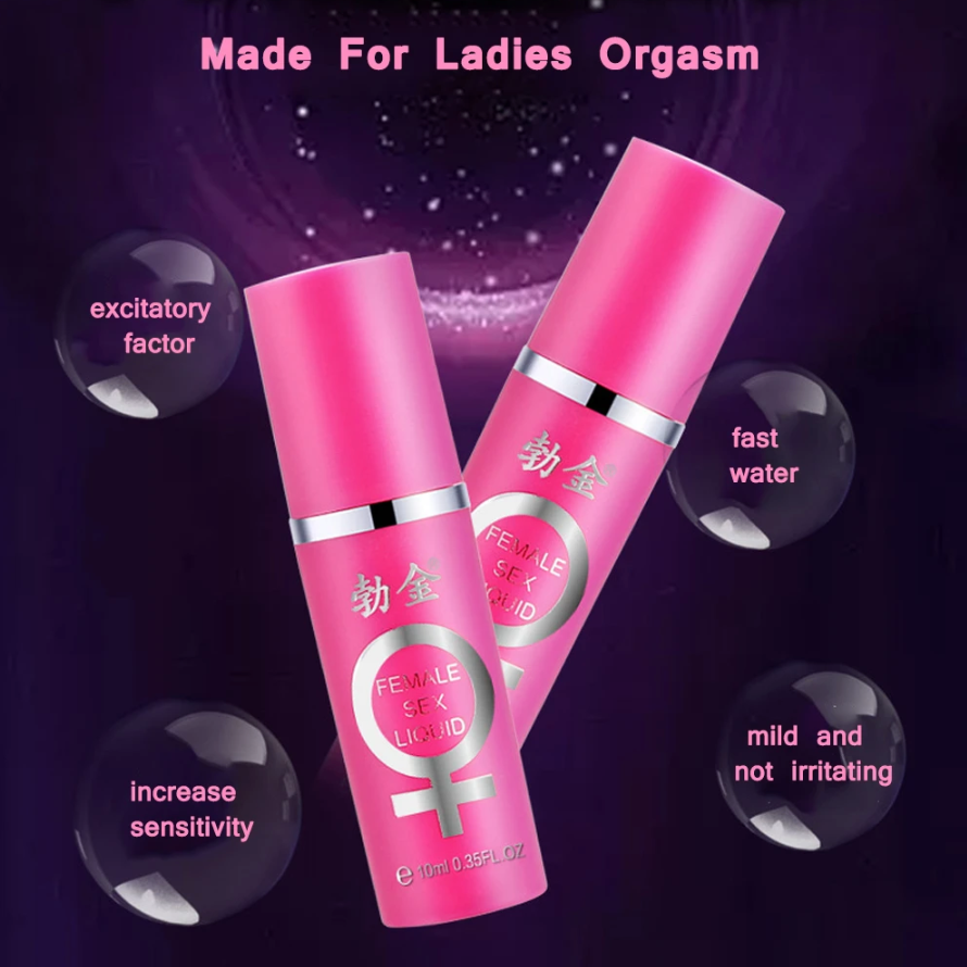 BOJIN female orgasm spray bubble ad with features