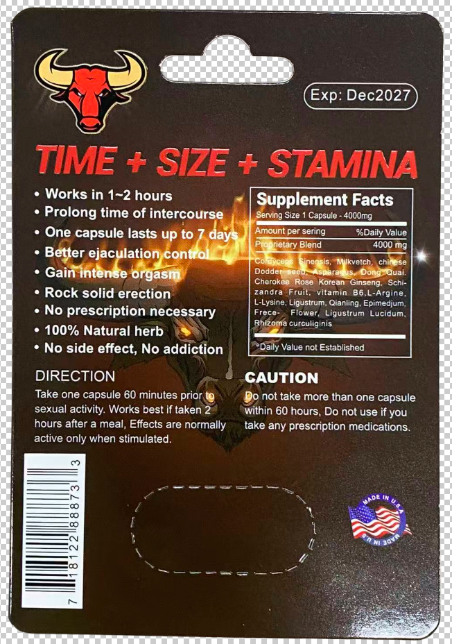 Raging Bull Men’s Vitality Formula – Natural Performance Support - Playmate Adult Store