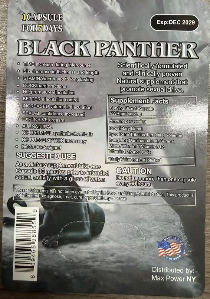 Black Panther 500K Male Enhancement Supplement