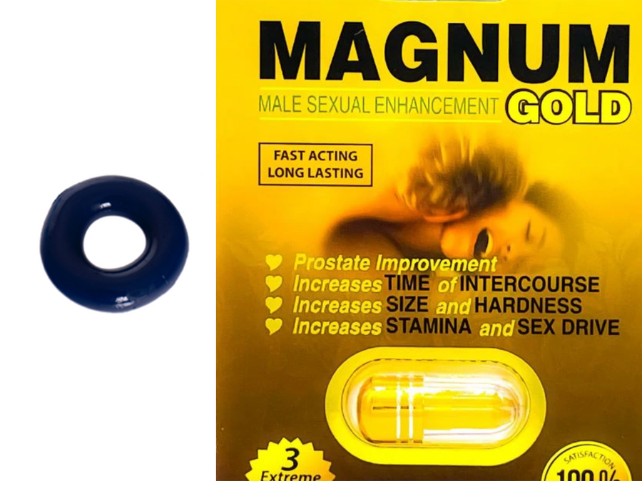 Cock Ring Small Magnum Gold Male Sexual Enhancement