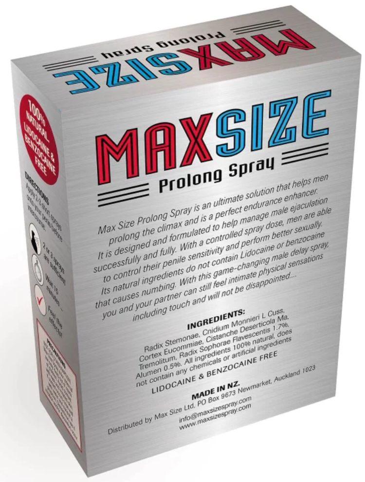Max Size Prolong Spray
